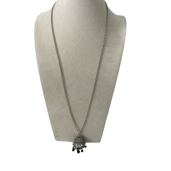 Long chain necklace with Upcycled pendant - Picture 1 of 5